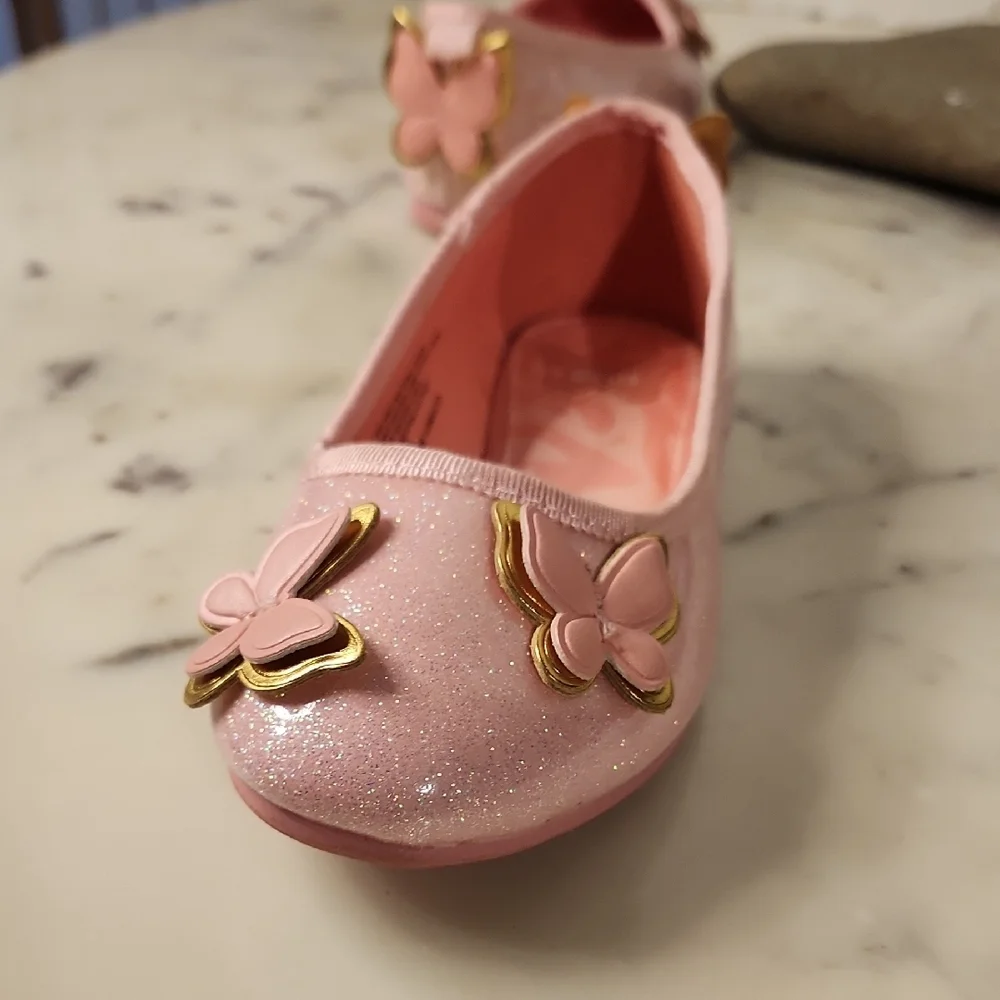 Ground Up Wicked Glinda Inspired Ballet Flats Pink Sz12